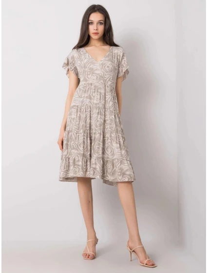 Dámské volné šaty s volánkem awd0465 - FPrice Dámské volné šaty s volánkem awd0465 - FPrice