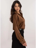 Dámská košile DHJ KS 16879.37 Tmavě hnědá - FPrice