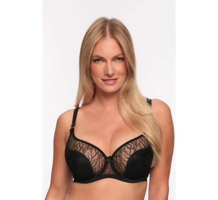 Polovyztužená dámská podprsenka SEMISOFT  Černá model 20861092 - Gaia