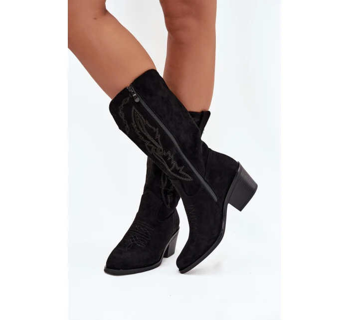 Kozačky na podpatku  model 218488 Step in style