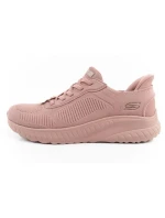 Skechers Bobs Squad-Chaos dámské sportovní boty pohodlné SLIP-INS pink dámské