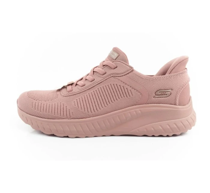Skechers Bobs Squad-Chaos dámské sportovní boty pohodlné SLIP-INS pink dámské