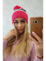 Kinga dámská čepice K297 pink model 18751281 - K-Fashion Kinga dámská čepice K297 pink model 18751281 - K-Fashion