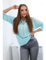 Bavlněná mikina s kapucí mincovna Bavlněná mikina s kapucí mincovna