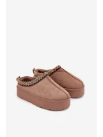 Dětské zimní boty pro mládež s výšivkou na platformě Khaki model 21718393 - Boto