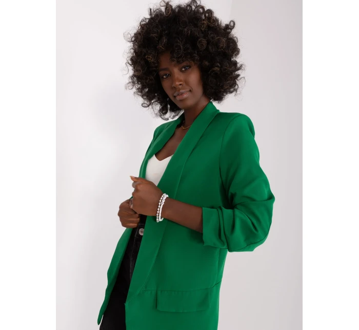 DHJ MA 7684 bunda.15P tmavě zelená