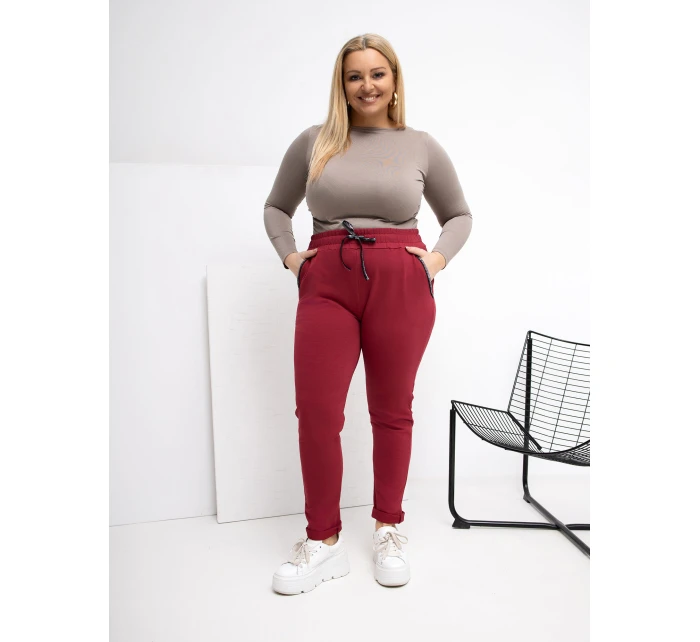 Tepláky RV DR 4765.52 bordó