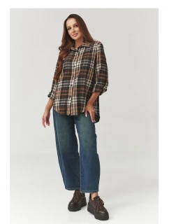 Košile s dlouhým rukávem model 219733 Makadamia