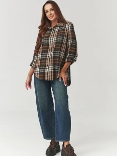 Košile s dlouhým rukávem  model 219733 Makadamia