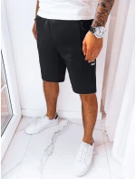 Pánské černé teplákové šortky Dstreet SX2254 Pánské černé teplákové šortky Dstreet SX2254
