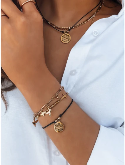 Náramek LANZAROTE černý FashionStreet LY0054 Náramek LANZAROTE černý FashionStreet LY0054