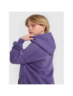 Chlapecká nepruhovaná mikina s kapucí 4F 4FJRAW25TSWSM2344-51S Chlapecká nepruhovaná mikina s kapucí 4F 4FJRAW25TSWSM2344-51S