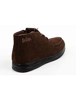 buty męskie skórzane brązowe na model 22556217 - Lee Cooper