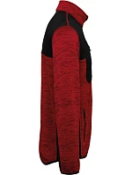 Pánská pracovní pletená fleecová bunda 20. red melange/black model 22448915 - WK Pánská pracovní pletená fleecová bunda 20. red melange/black model 22448915 - WK
