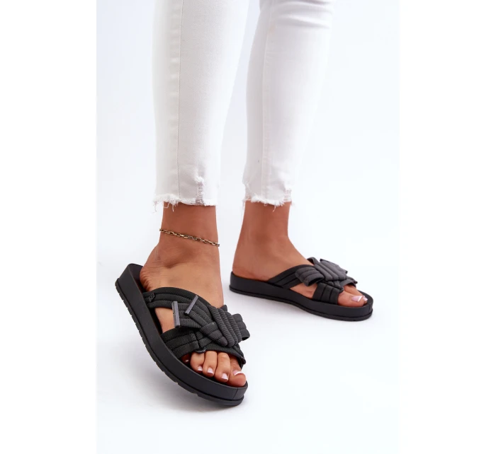 Dámské Sandály Na Ploché Podrážce  Černé model 21661826 - Zaxy