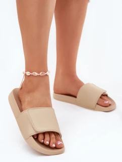 Dámské Pantofle Béžové model 21697593 - 4F