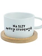 NA SLZY MÝCH STUDENTŮ - bílý hrníček makronka 200 ml