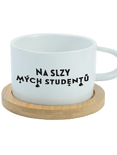 NA SLZY MÝCH STUDENTŮ - bílý hrníček makronka 200 ml