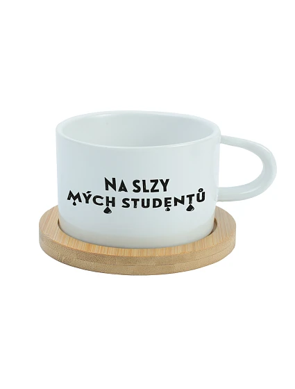 NA SLZY MÝCH STUDENTŮ - bílý hrníček makronka 200 ml NA SLZY MÝCH STUDENTŮ - bílý hrníček makronka 200 ml