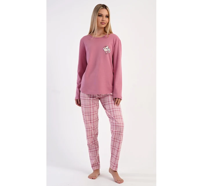 Dámské pyžamo dlouhé model 21475620 se šálou - Vienetta