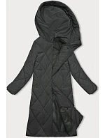 Dlouhá zimní bunda v army barvě s kapucí model 21246746 - J.STYLE Dlouhá zimní bunda v army barvě s kapucí model 21246746 - J.STYLE