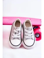 Dětské tenisky vázané stříbrný model 21587120 - Boto