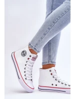 Dámské klasické vysoké tenisky Big Star model 21611832 Bílé - Big Star Shoes Dámské klasické vysoké tenisky Big Star model 21611832 Bílé - Big Star Shoes