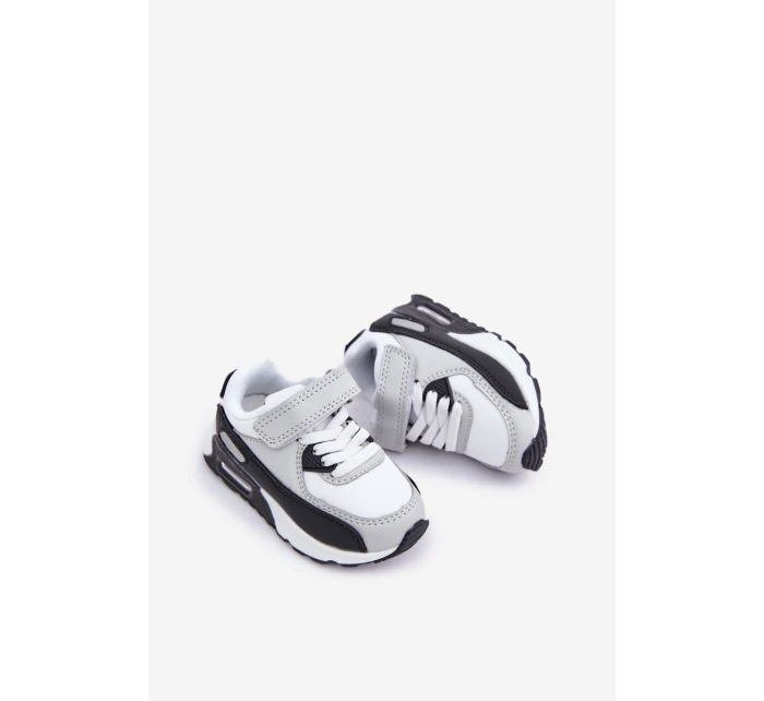 Dětské Kožené Sportovní Boty Na Platformě Černo-Bílé Lori Dětské Kožené Sportovní Boty Na Platformě Černo-Bílé Lori