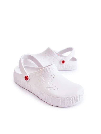 Pánské lehké pantofle Kroks Big Star II175003 Bílé Pánské lehké pantofle Kroks Big Star II175003 Bílé