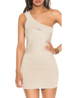 Sexy fineknitted One-Shoulder dress