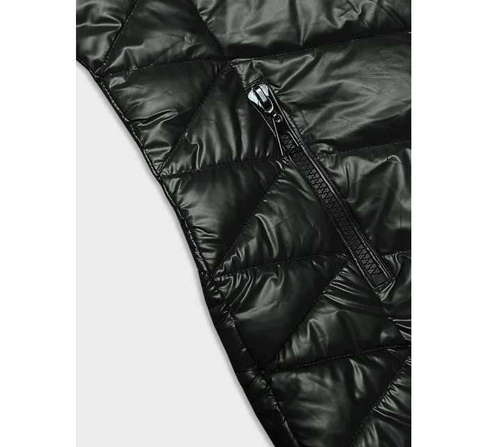 Prošívaná dámská zimní bunda v army barvě J Style (16M9100-136) Prošívaná dámská zimní bunda v army barvě J Style (16M9100-136)