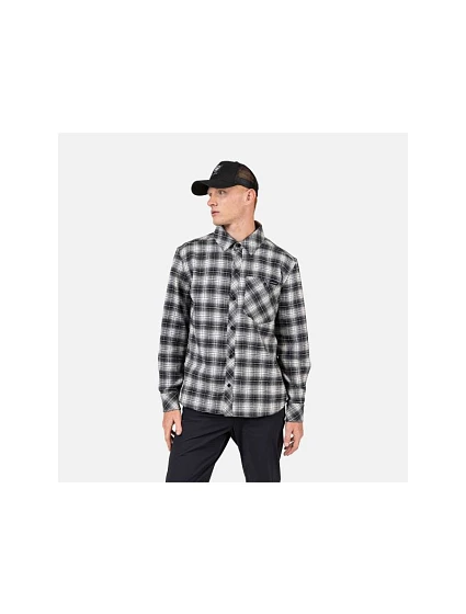 Pánská košile ROSSIGNOL RANCH PLAID SHIRT, černá