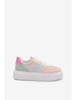 Dámské tenisky na platformě z eko semiše vícebarevné model 21997817 - Boto