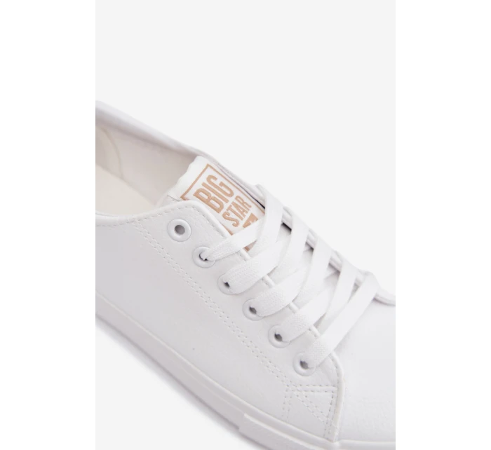 Dámské tenisky z eko kůže Big Star model 22009843 Bílé - Big Star Shoes