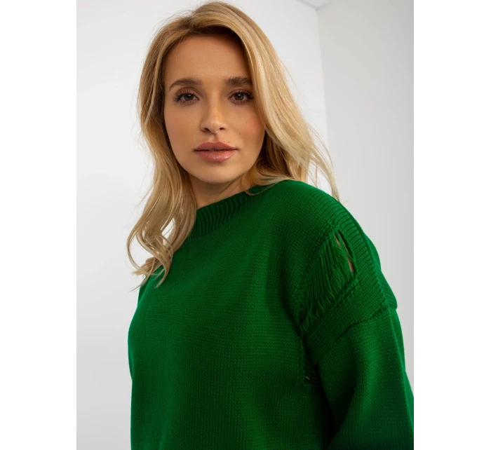 Sweter BA SW model 18694206 ciemny zielony - FPrice