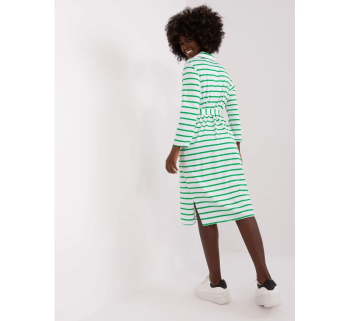 LK SK 509299 šaty.74 bílá a zelená