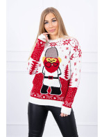 Vánoční svetr s Santa Claus ecru