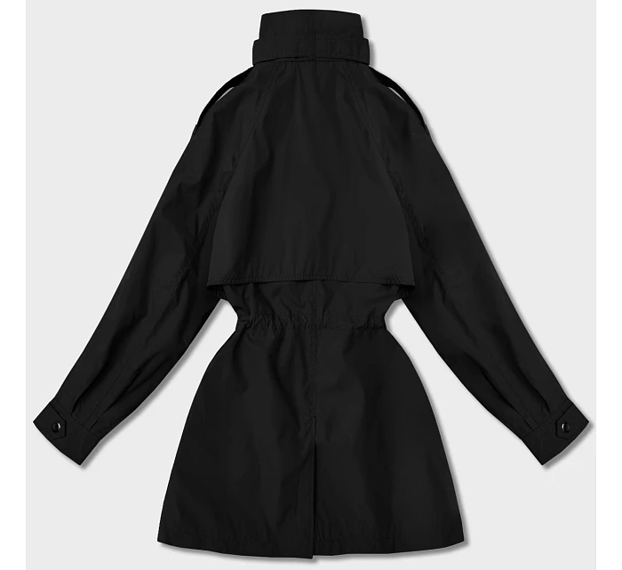 Dámská tenká bunda s větrovým límcem Goodlookin černá (P3-6302-1)