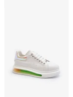 Dámské kožené tenisky GOE Bílé Dámské kožené tenisky GOE Bílé