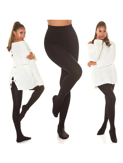 Sexy termální punčocháče černé model 20553381 - In-style Fashion