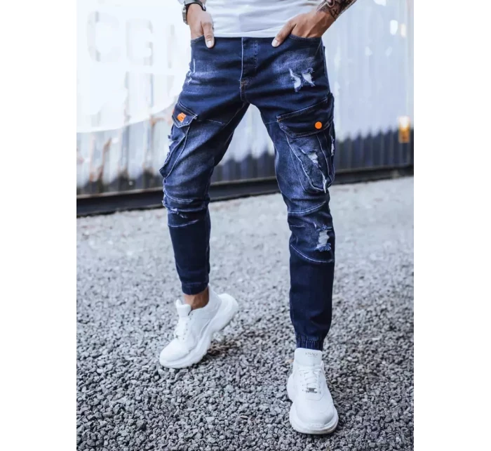 Pánské bojové džínové kalhoty tmavě modré model 21963247 - Dstreet
