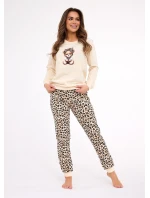 Pyžamo Cornette 671/429 Panther long/r S-2XL dámské