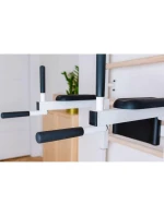 GYMNASTICKÝ ŽEBŘÍK S TYČÍ A MADLEM PRO CVIČENÍ NA LAVIČCE 722W