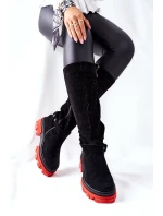 Dámské Kozačky Lewski Černé Semišové model 21562307 - Boto