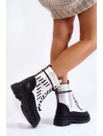 Dámské šněrovací sněhule model 21602847 - VINCEZA Dámské šněrovací sněhule model 21602847 - VINCEZA