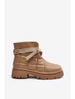 Dámské kotníčkové boty se a šněrováním khaki model 21644678 - Boto Dámské kotníčkové boty se a šněrováním khaki model 21644678 - Boto