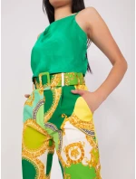 Kalhoty DHJ SP 12787D.11 světle zelená