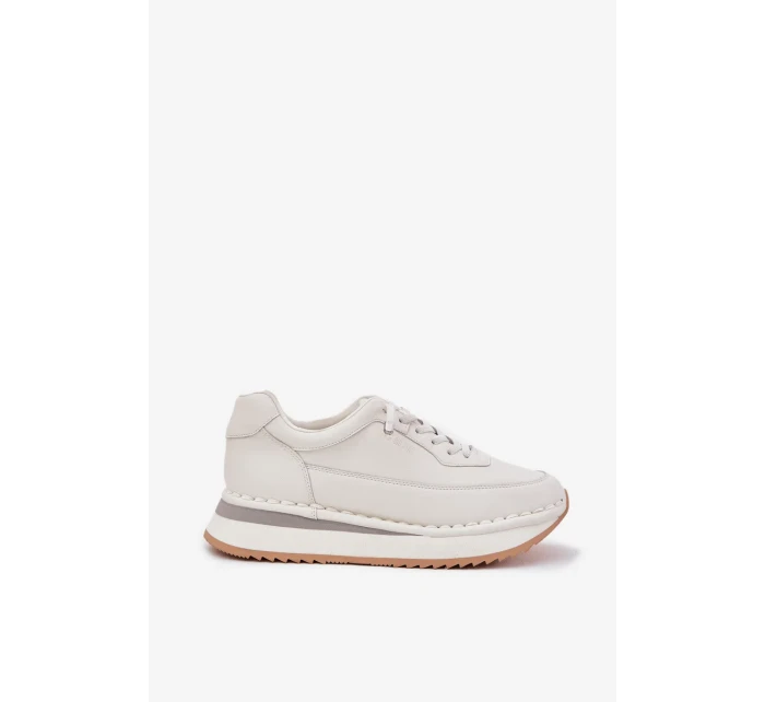 Dámské tenisky na platformě Big Star – bílé