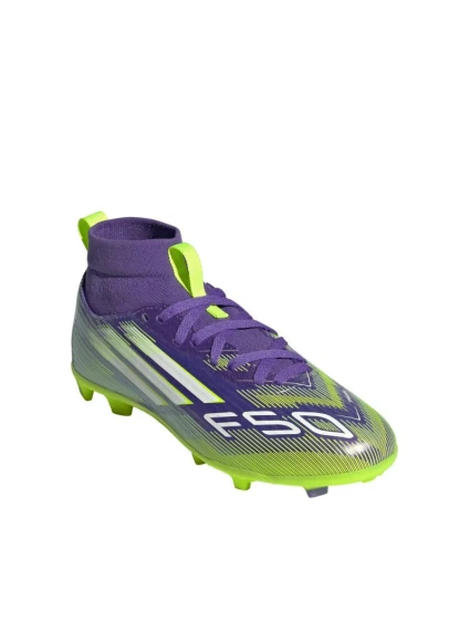 Dětské fotbal kopačky F50 Club TF Mid Jr model 21798493 Fialová se zelenou - ADIDAS Dětské fotbal kopačky F50 Club TF Mid Jr model 21798493 Fialová se zelenou - ADIDAS