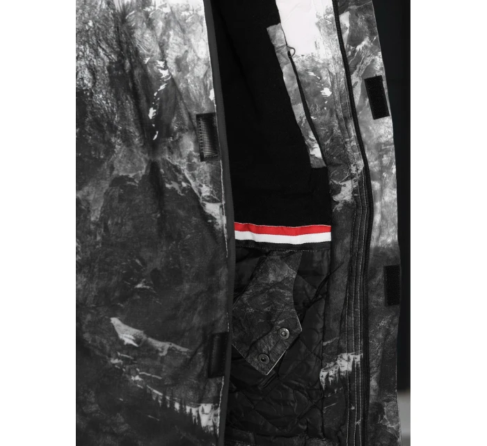 Pánská zimní lyžařská bunda černá model 21995657 - Dstreet Pánská zimní lyžařská bunda černá model 21995657 - Dstreet